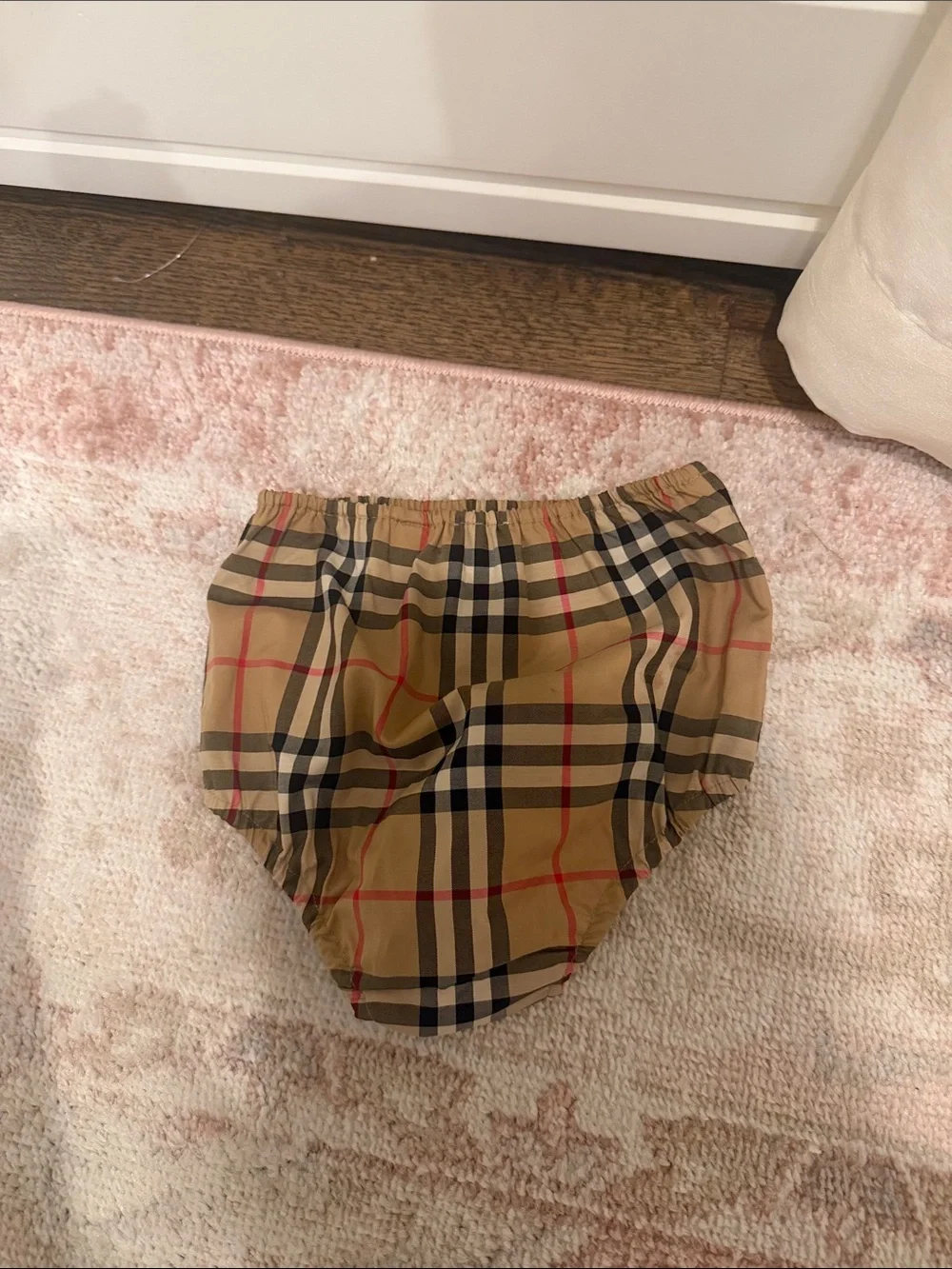 Burberry Tan Plaid Girls' Dress with Bloomers